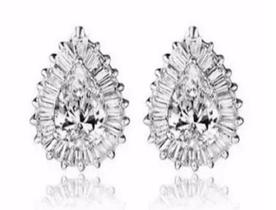 Brinco Banhado Prata 925 Feminino Fio Trava