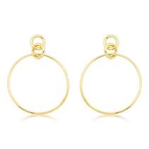 Brinco base 2 circulos e pingente circulo