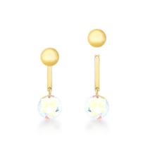 Brinco base bolinha com ponto de luz fruta cor Brinco base bolinha com ponto de luz fruta cor