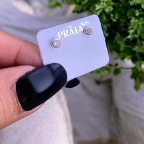 Brinco Bebe Infantil Prata 925 Delicado Segundo furo pequeno