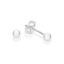 Brinco bola 4 mm de prata 925 820213 Rommanel