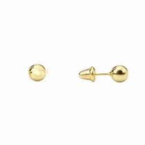 Brinco Bola Baby 3mm em Ouro 18K