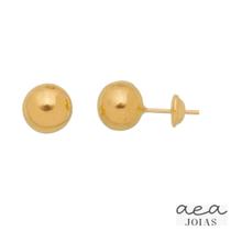 Brinco Bola / Bolinha 6mm Em Ouro 18k 750 Com Garantia Brinco Bola / Bolinha 6mm Em Ouro 18k 750 Com Garantia