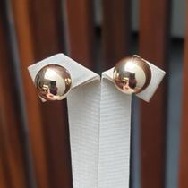 Brinco bola dourado liso. 10 mm Brinco bola dourado liso. 10 mm