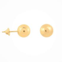 Brinco Bola Em Ouro 18k 7mm Brinco Bola Em Ouro 18k 7mm