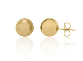 Brinco Bola Folheado a Ouro