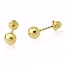 Brinco Bola Ouro 18k