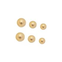 Brinco Bola Trio 4mm, 6mm e 8mm Folheado a Ouro 18K