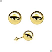 Brinco Bolinha 4 milímetros Infantil Tarraxa Rosca Passante Ouro 18K 18028 K040