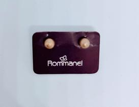 Brinco bolinha fosca rommanel