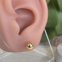 Brinco Bolinha G Banhado a ouro 08.4866 Brinco Bolinha G Banhado a ouro 08.4866