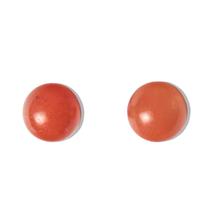 Brinco Bolinha Pedra Cherry Rosa Pino Tarraxa Banho Dourado