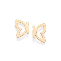 Brinco borboleta banhado a ouro 527402 Rommanel