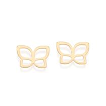 Brinco Borboleta Banhado a Ouro Rommanel 527564 Cor:Dourado