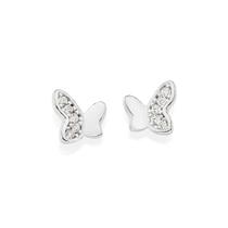 Brinco borboleta de prata 925 BRANCO 820230 Rommanel