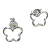 Brinco Borboleta Pequeno Vazado em Prata 925 Brinco Borboleta Pequeno Vazado em Prata 925