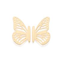 Brinco Borboleta Vazada Banhado A Ouro Rommanel 527538 Brinco Borboleta Vazada Banhado A Ouro Rommanel 527538