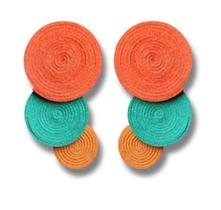 Brinco Borogodó laranja/verde/coral