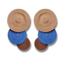 Brinco Borogodó nude/jeans/café