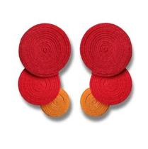 Brinco Borogodó vermelho/melancia/laranja