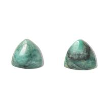 Brinco Button Trillion Pedra Esmeralda Prata 950 Ref BB1253 Brinco Button Trillion Pedra Esmeralda Prata 950 Ref BB1253