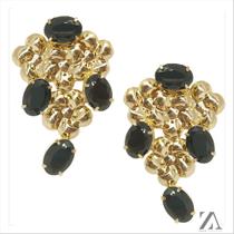 Brinco Cacho de Uva Pedras Pretas