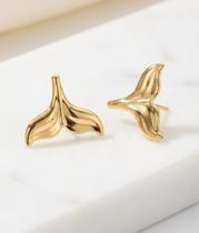 Brinco Calda Delicado Folheado Em Ouro 18K