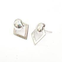 Brinco Chapa Basico Prata 925