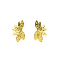 Brinco Chapinha Martelada - Banhado em Ouro 18k Brinco Chapinha Martelada - Banhado em Ouro 18k