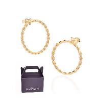 Brinco Círculo Torcido a Ouro Rommanel 527399