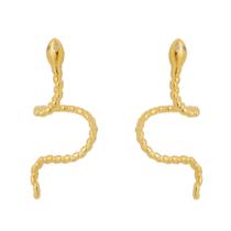 Brinco Cobra Dourado Banhado no Ouro 18k