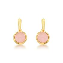 Brinco com pingente redondo p Brinco com pingente redondo p