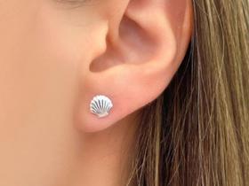 Brinco Concha 7mm Prata 925