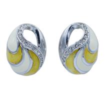 Brinco Concha Strass Elegante Semijoia Akasaki BC1871