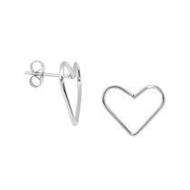Brinco Coração Básico Aço Cirúrgico Hipoalérgico c/ Garantia