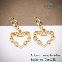 Brinco Coração elos Brinco Coração elos