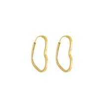 Brinco Coração Infantil adulto 12 Mm Em Ouro 18k 750 Brinco Coração Infantil adulto 12 Mm Em Ouro 18k 750