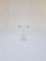 Brinco coração liso médio banhado a Ouro Maribel