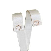 Brinco Coração Vazado Cravejada 08.4367