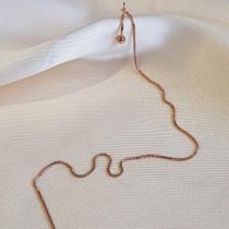 Brinco Corrente C/Piercing - Ouro rosé Brinco Corrente C/Piercing - Ouro rosé