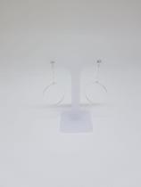 Brinco corrente circulo banhado a Prata Marés Brinco corrente circulo banhado a Prata Marés