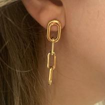 Brinco Corrente - Elos ovais Brinco Corrente - Elos ovais