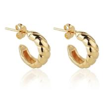 Brinco Croissant Banhado a Ouro (SEMIJOIA) Brinco Croissant Banhado a Ouro (SEMIJOIA)