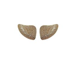 Brinco Cuff Gotas com Cravação em Microzircônias Banhado a Ouro - 1,3 cm x 1,7 cm Brinco Cuff Gotas com Cravação em Microzircônias Banhado a Ouro - 1,3 cm x 1,7 cm