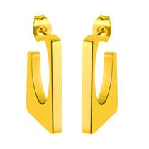 Brinco de Aço Argola Equilíbrio Dourado IPG 20mm Brinco de Aço Argola Equilíbrio Dourado IPG 20mm