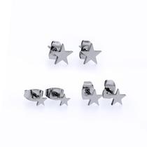 Brinco de Aço Trio Estrelas