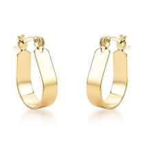 Brinco de Argola Básico leve Banhado a Ouro 18k Hipoalérgico