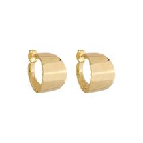 Brinco de argola bold mabel folheado a ouro 18k Brinco de argola bold mabel folheado a ouro 18k