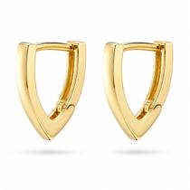 Brinco de Argola Click Leve Banhada Ouro 18K Hipoalergênico