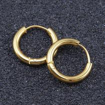 Brinco de Argola Dourado Aço Cirúrgico Brinco de Argola Dourado Aço Cirúrgico